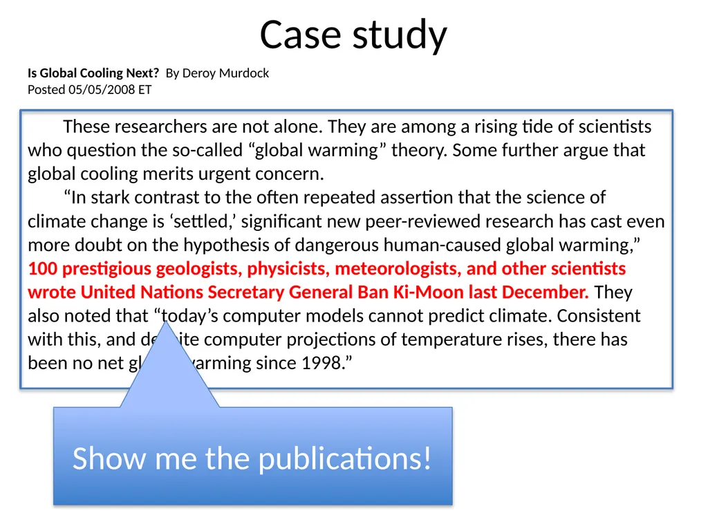Agnotology as a teaching tool Dan Bedford - slide 30 of 35