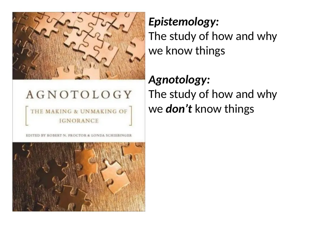 Agnotology as a teaching tool Dan Bedford - slide 4 of 35