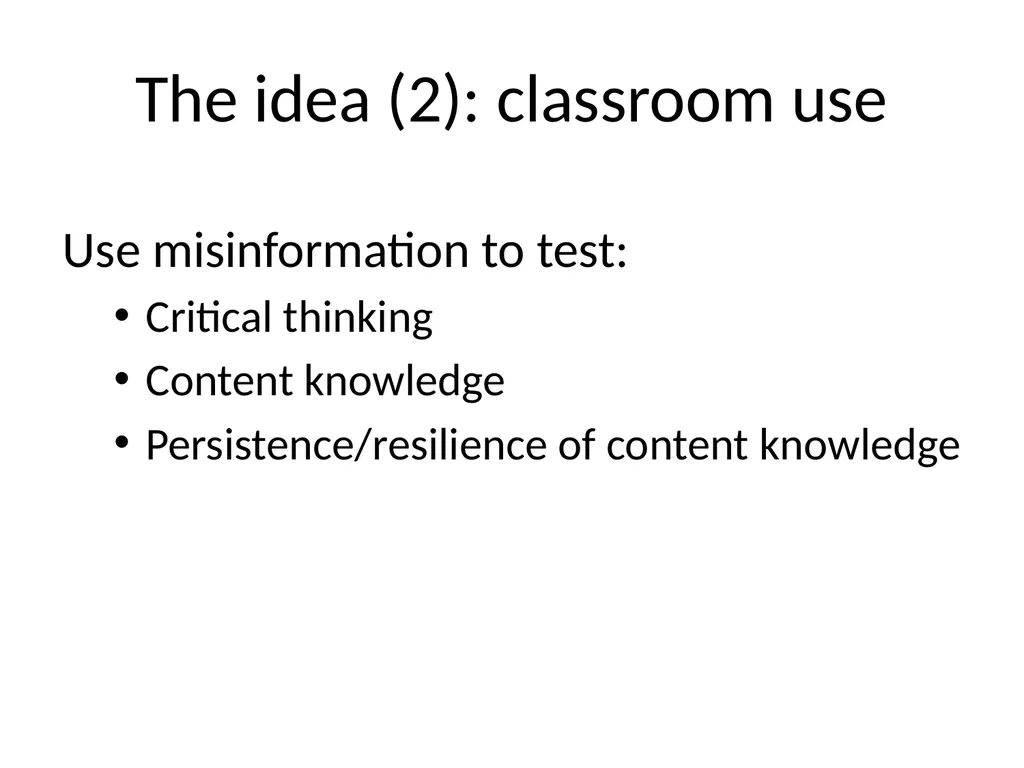 Agnotology as a teaching tool Dan Bedford - slide 17 of 35
