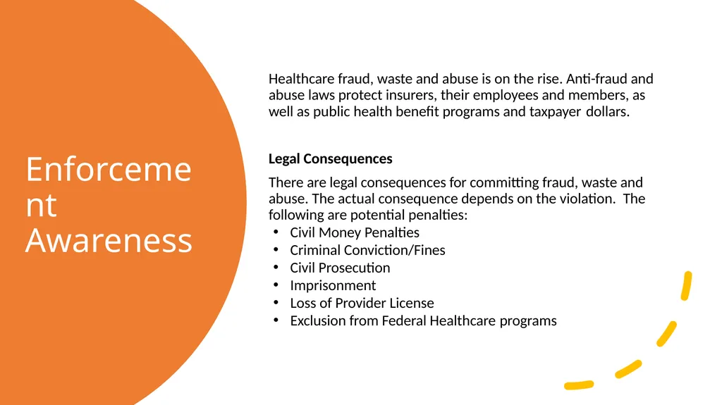 Fraud, Waste & Abuse Overview: General Compliance - slide 14 of 22