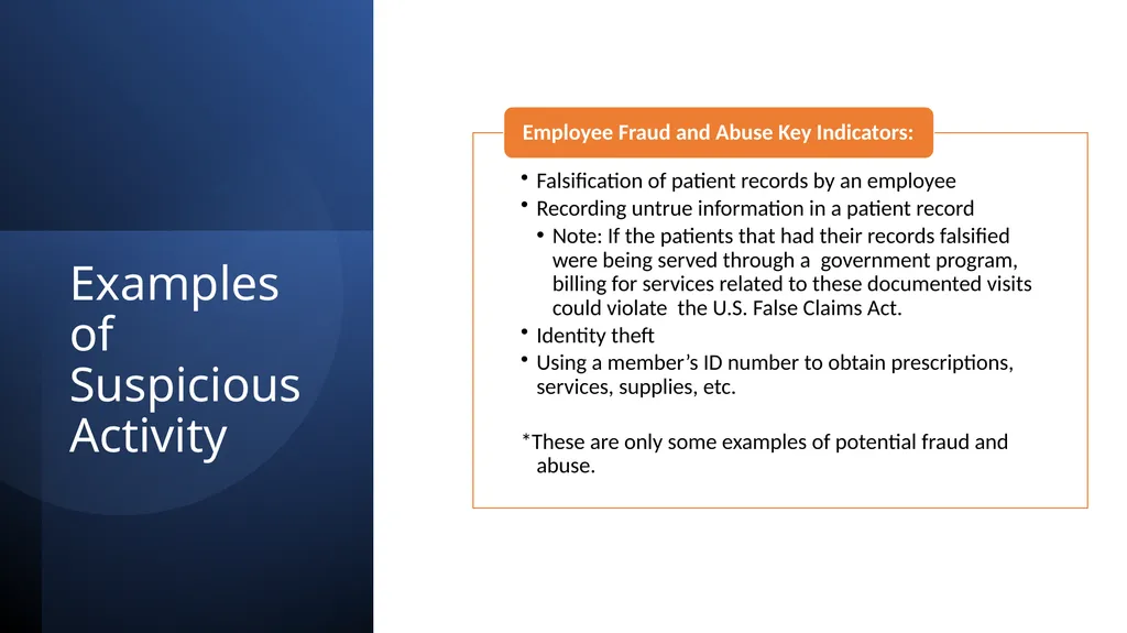 Fraud, Waste & Abuse Overview: General Compliance - slide 11 of 22