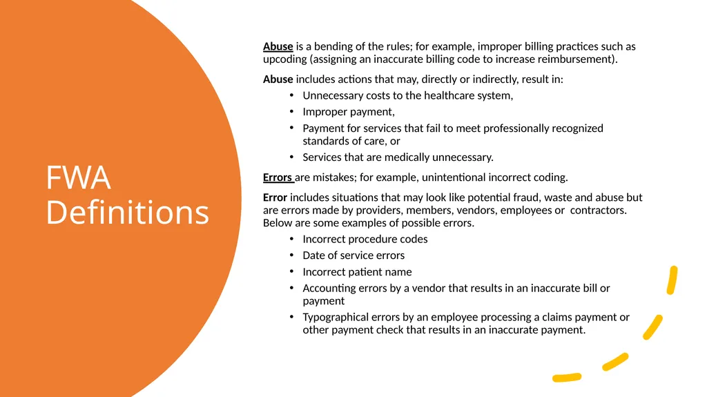 Fraud, Waste & Abuse Overview: General Compliance - slide 4 of 22