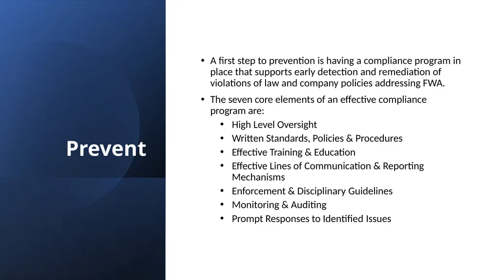 Fraud, Waste & Abuse Overview: General Compliance - slide 7 of 22