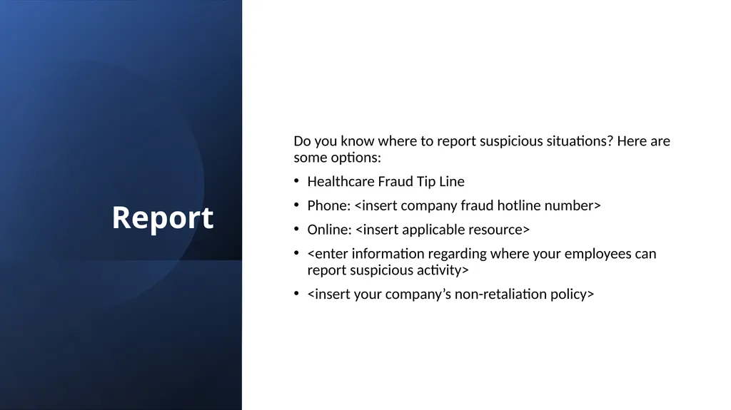 Fraud, Waste & Abuse Overview: General Compliance - slide 13 of 22