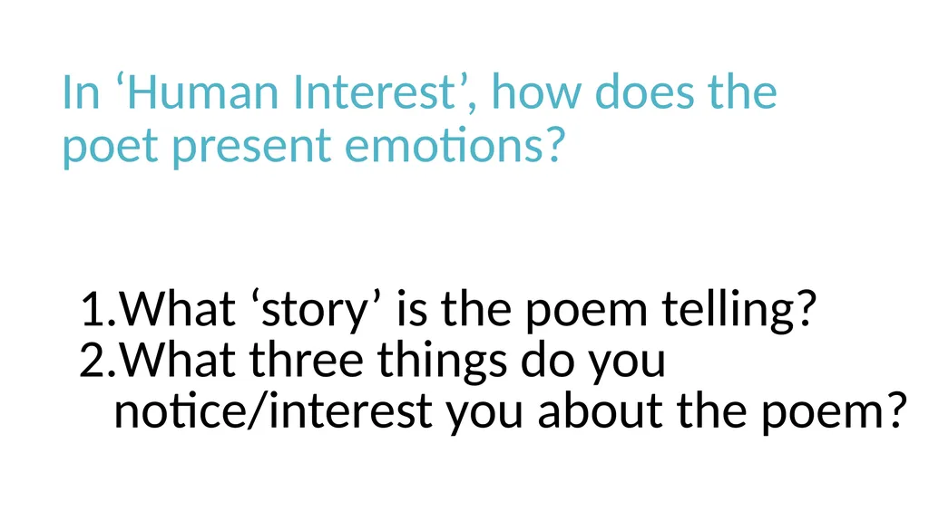 Unseen Poetry 27.1 – How does the poet present.. - slide 11 of 18