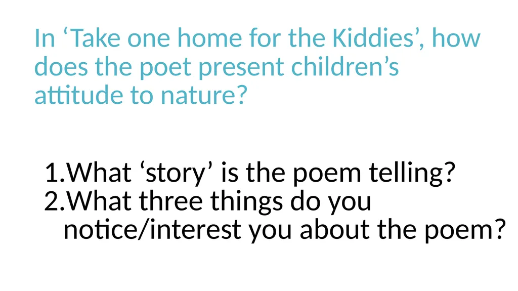 Unseen Poetry 27.1 – How does the poet present.. - slide 17 of 18