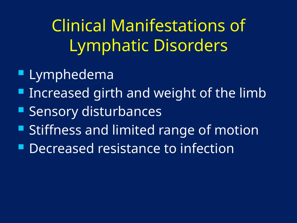 Lymphatic Disorders References Therapeutic - slide 11 of 44