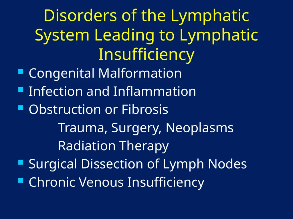 Lymphatic Disorders References Therapeutic - slide 9 of 44