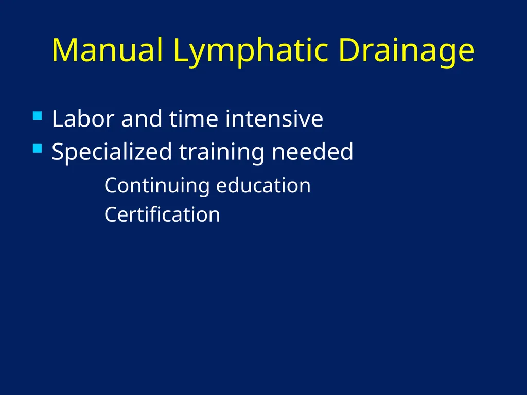 Lymphatic Disorders References Therapeutic - slide 21 of 44