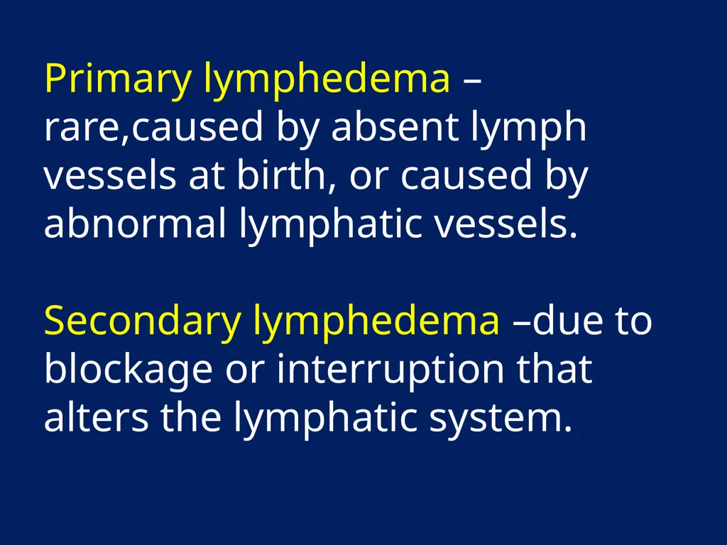 Lymphatic Disorders References Therapeutic - slide 7 of 44