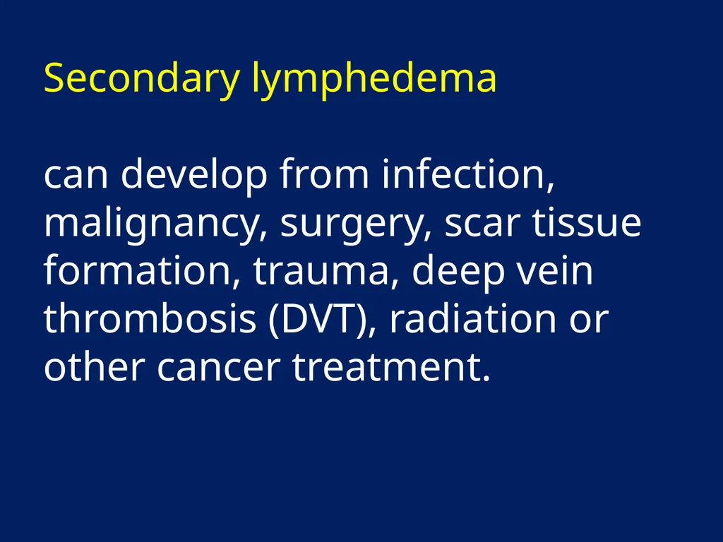 Lymphatic Disorders References Therapeutic - slide 8 of 44