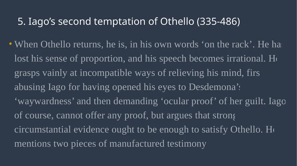 ‘Othello’ Act 3 Ms Deasy Act 3, Scenes 1 & - slide 16 of 37