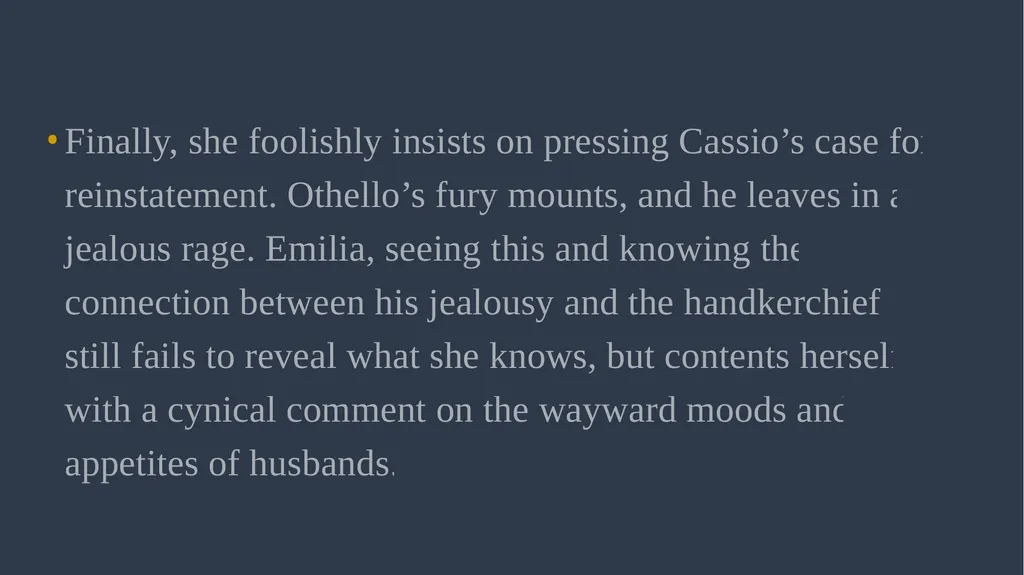 ‘Othello’ Act 3 Ms Deasy Act 3, Scenes 1 & - slide 31 of 37