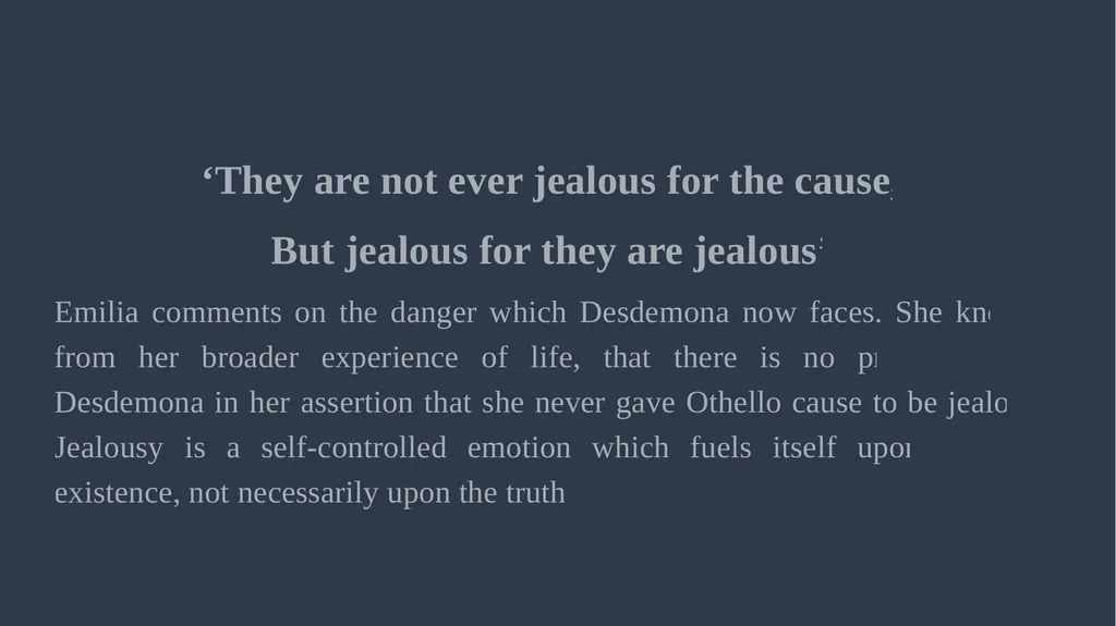 ‘Othello’ Act 3 Ms Deasy Act 3, Scenes 1 & - slide 35 of 37