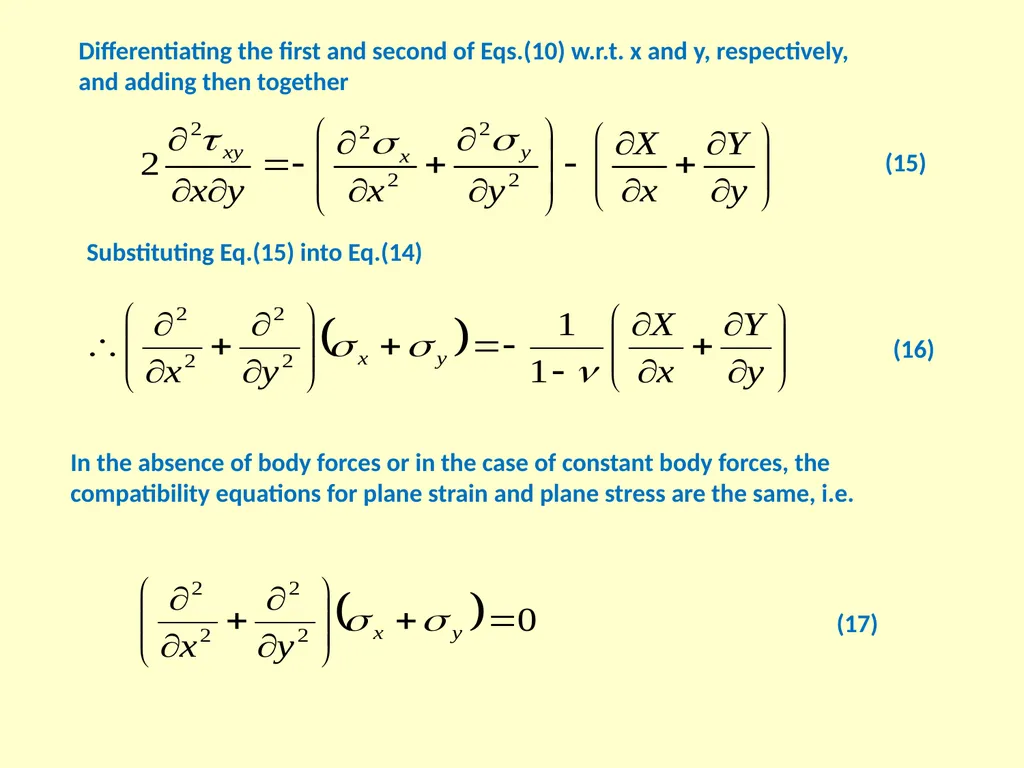 1. Two-Dimensional Isotropic Elasticity The - slide 10 of 13