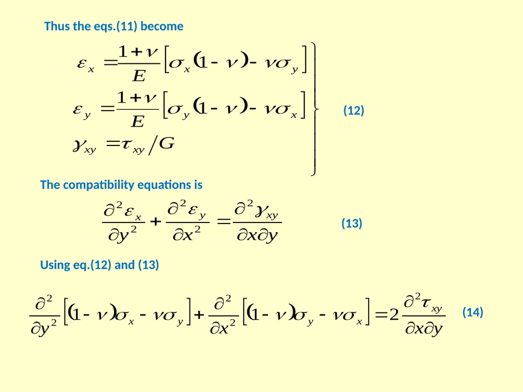 1. Two-Dimensional Isotropic Elasticity The - slide 9 of 13