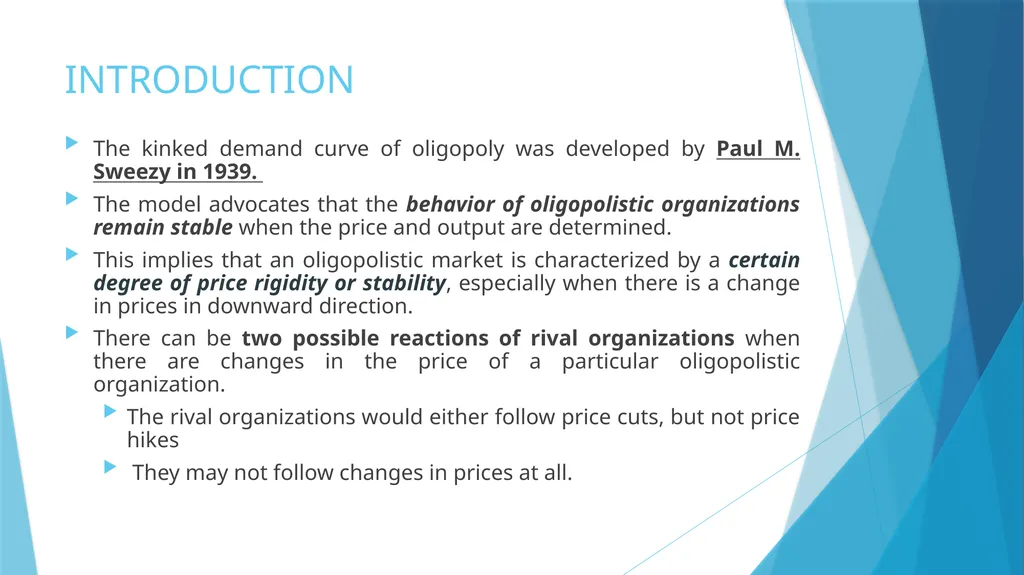 Kinked Demand Curve Model Prepared by Anindita - slide 2 of 7