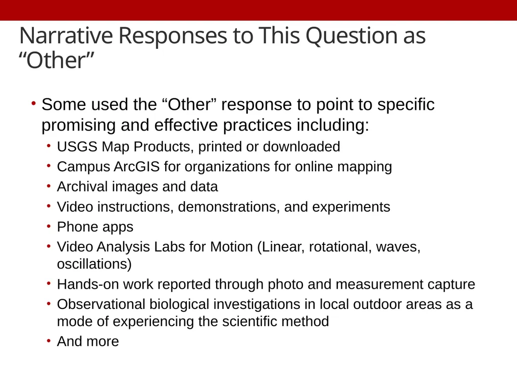 Survey Says! Effective and Promising Practices for - slide 34 of 37