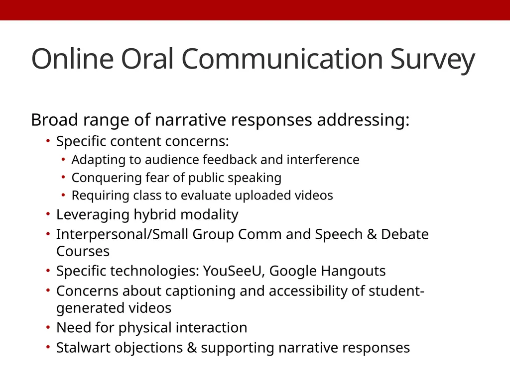 Survey Says! Effective and Promising Practices for - slide 21 of 37