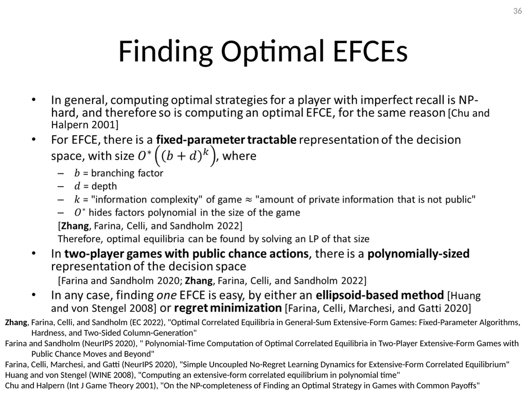Mediation in Extensive-Form Games Brian Hu Zhang - slide 36 of 46