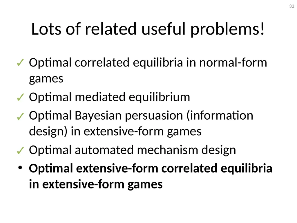 Mediation in Extensive-Form Games Brian Hu Zhang - slide 33 of 46