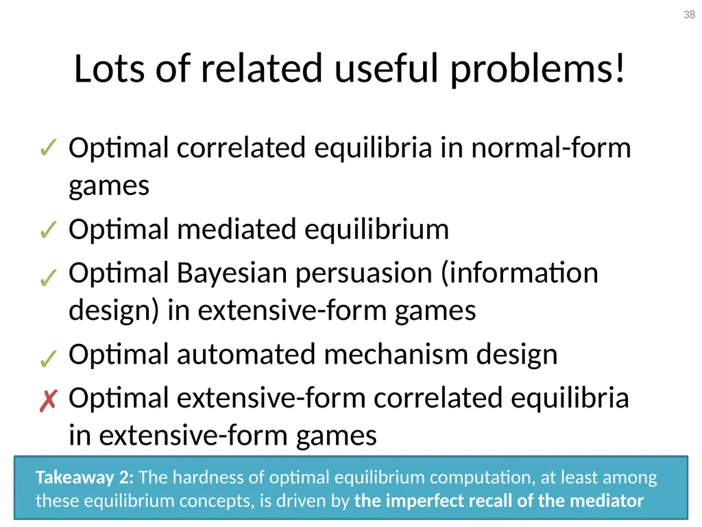 Mediation in Extensive-Form Games Brian Hu Zhang - slide 38 of 46
