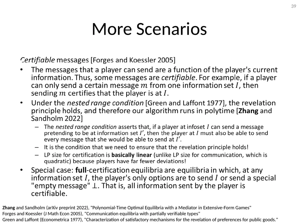 Mediation in Extensive-Form Games Brian Hu Zhang - slide 39 of 46