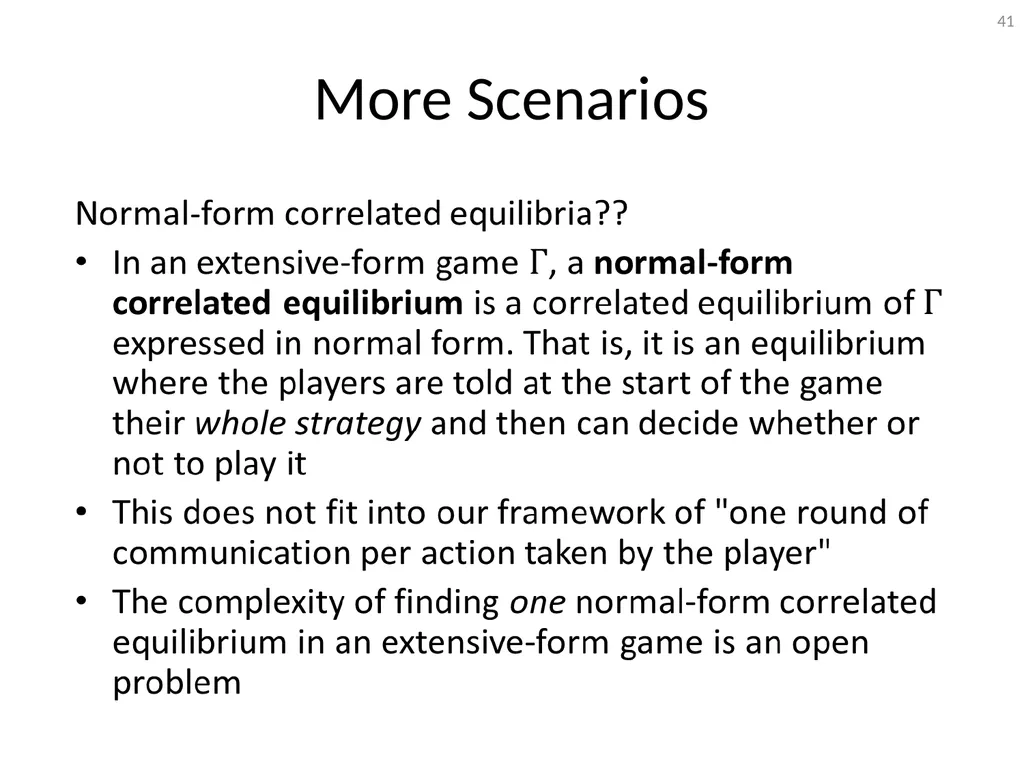 Mediation in Extensive-Form Games Brian Hu Zhang - slide 41 of 46
