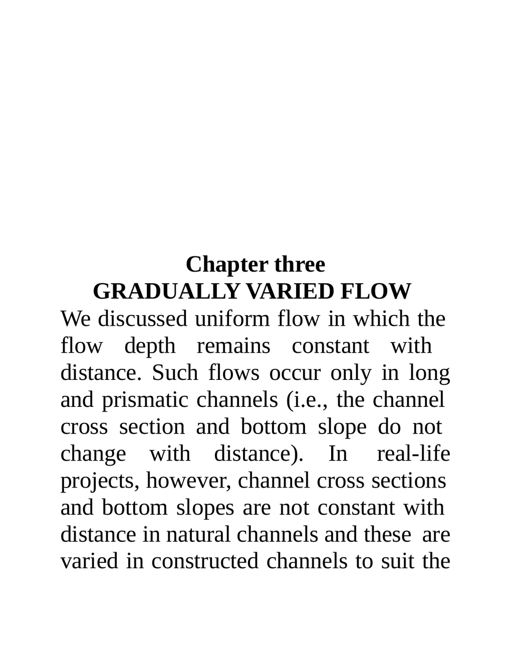 Open-Channel Flow Contents Free surface flow - slide 67 of 84
