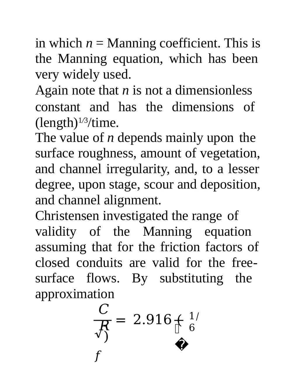 Open-Channel Flow Contents Free surface flow - slide 54 of 84