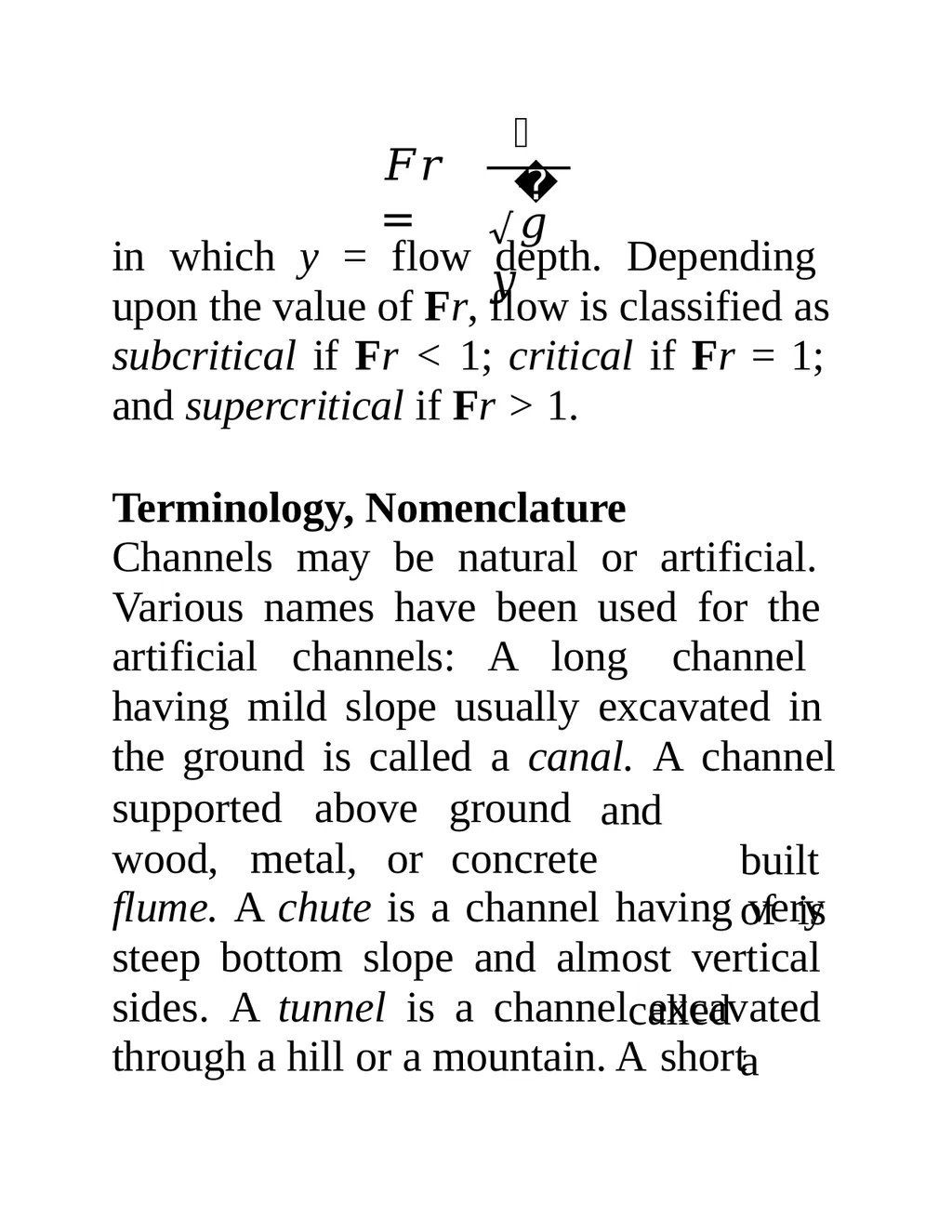 Open-Channel Flow Contents Free surface flow - slide 13 of 84