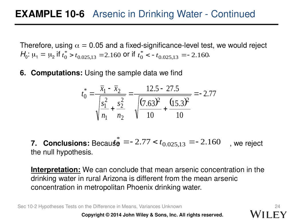 Chapter 10 Statistical Inference for Two Samples - slide 24 of 56