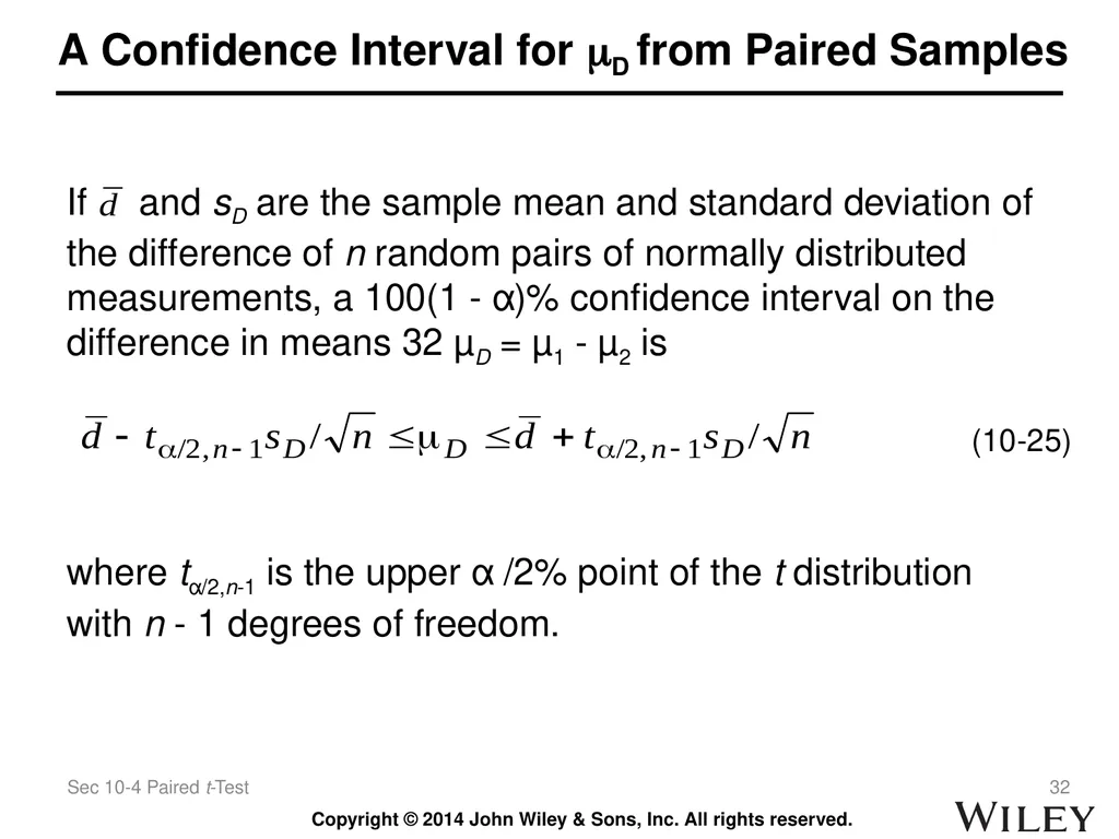 Chapter 10 Statistical Inference for Two Samples - slide 32 of 56