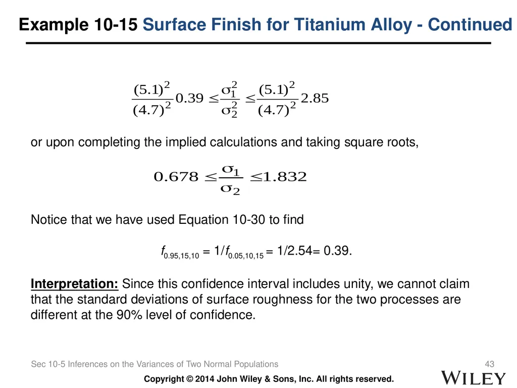 Chapter 10 Statistical Inference for Two Samples - slide 43 of 56