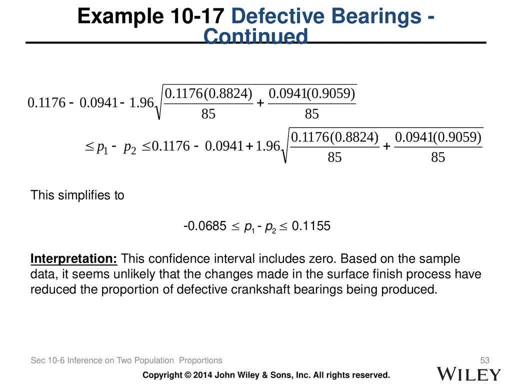 Chapter 10 Statistical Inference for Two Samples - slide 53 of 56