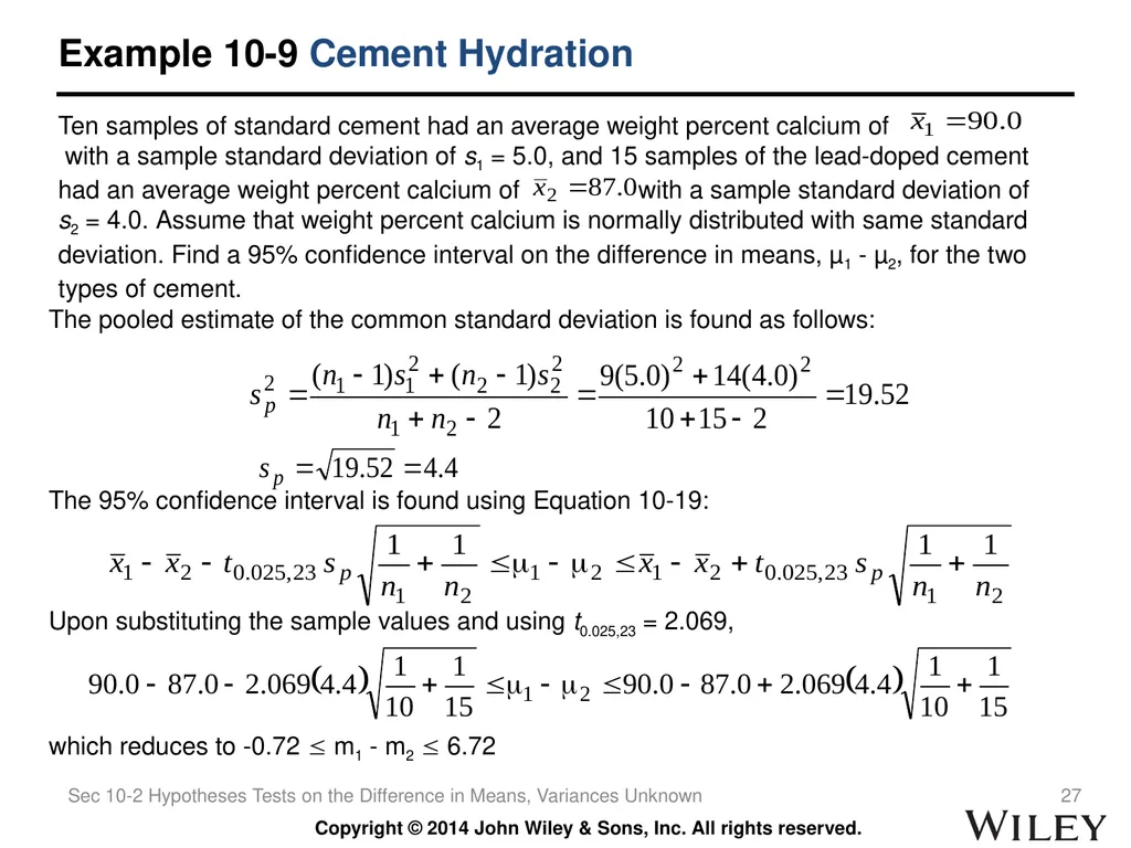 Chapter 10 Statistical Inference for Two Samples - slide 27 of 56