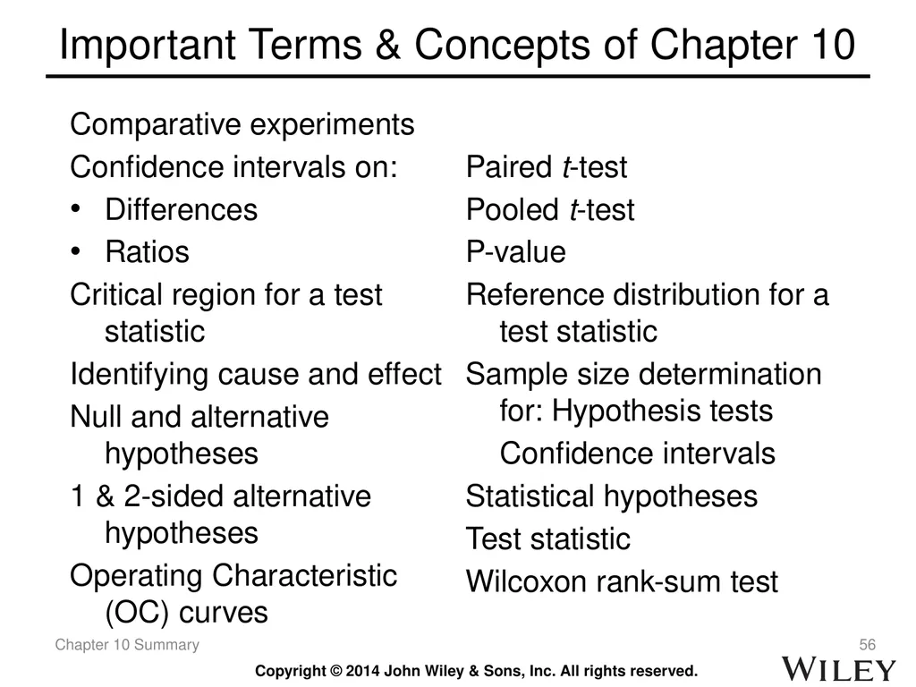 Chapter 10 Statistical Inference for Two Samples - slide 56 of 56