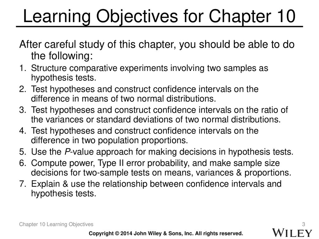 Chapter 10 Statistical Inference for Two Samples - slide 3 of 56