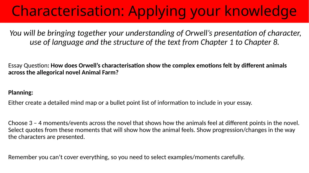 Making Notes on each Chapter Key Notes Reminders - slide 25 of 39