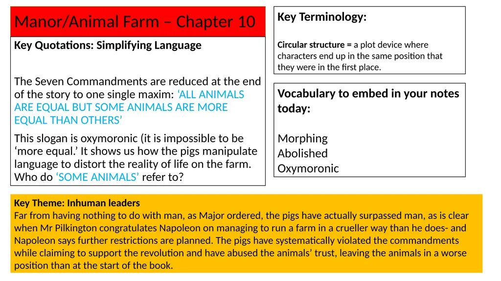 Making Notes on each Chapter Key Notes Reminders - slide 30 of 39