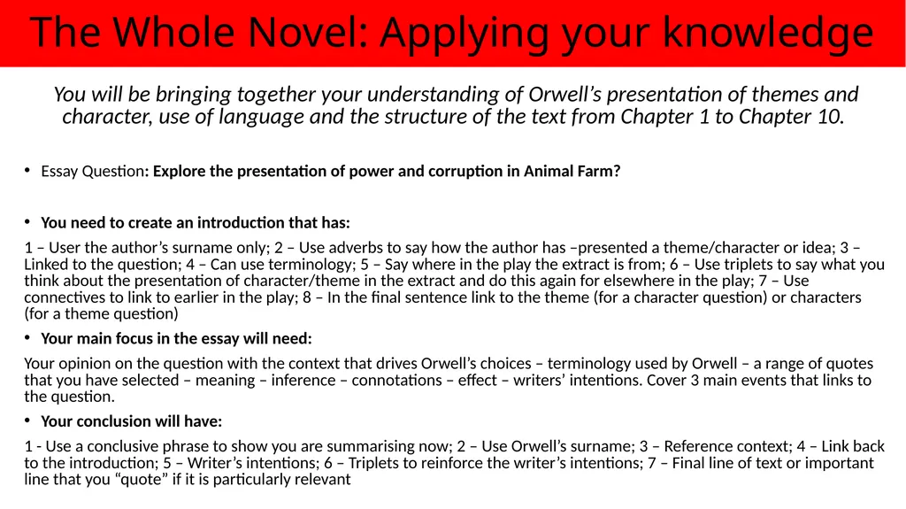 Making Notes on each Chapter Key Notes Reminders - slide 31 of 39
