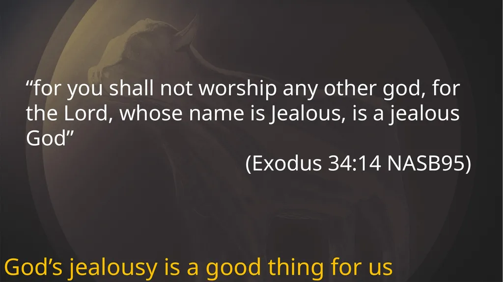 IDOLATRY PROBLEM is the our jealous GOD Israel’s - slide 14 of 16
