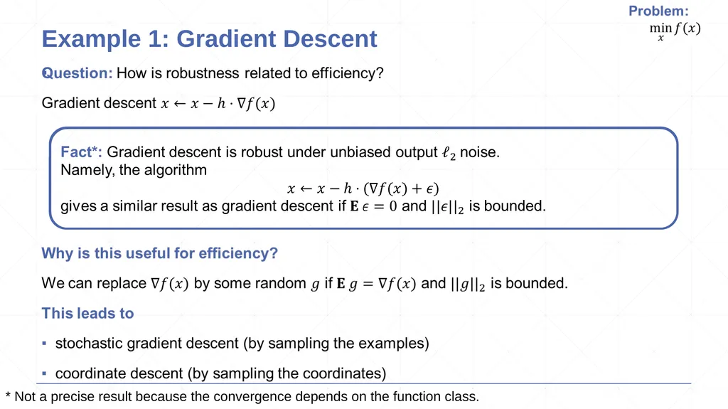 From Robustness to Efficiency Yin Tat Lee - slide 4 of 17