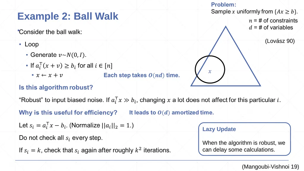 From Robustness to Efficiency Yin Tat Lee - slide 5 of 17