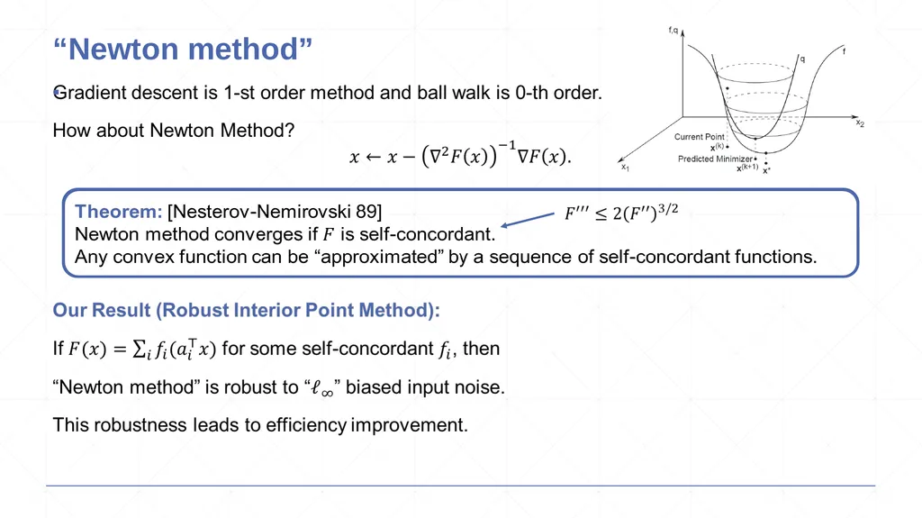 From Robustness to Efficiency Yin Tat Lee - slide 6 of 17