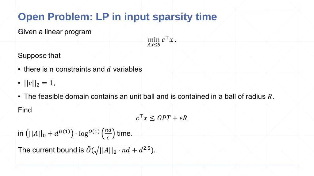 From Robustness to Efficiency Yin Tat Lee - slide 17 of 17