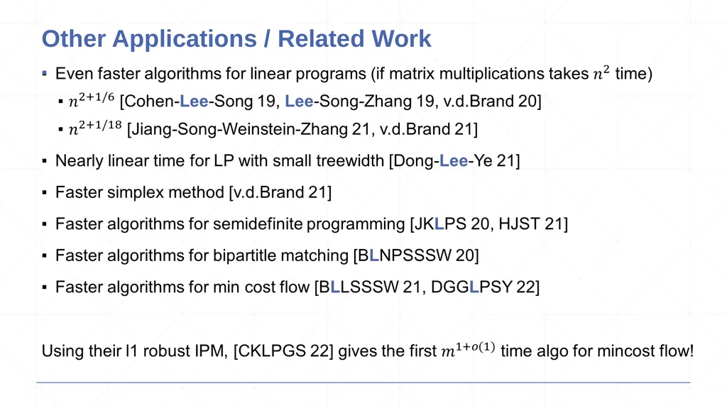 From Robustness to Efficiency Yin Tat Lee - slide 16 of 17
