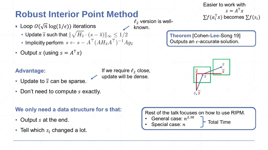 From Robustness to Efficiency Yin Tat Lee - slide 10 of 17