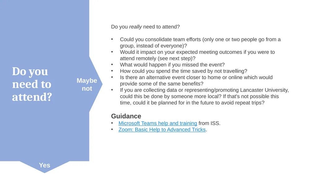 LEC Sustainability Group Travel Decision Tree Are - slide 3 of 8
