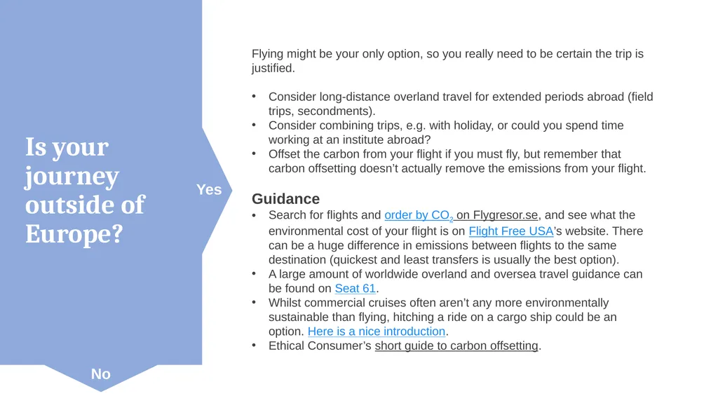 LEC Sustainability Group Travel Decision Tree Are - slide 7 of 8